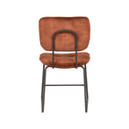 Eetkamerstoel Dez - Rust - Velours - Zwart Metalen Frame