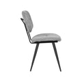 Eetkamerstoel Lux - Zinc - Weave - Zwart Metalen Frame