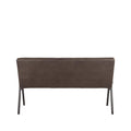 Eetkamerbank Matz - Antraciet - Microvezel - 145 cm