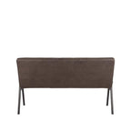 Eetkamerbank Matz - Antraciet - Microvezel - 145 cm