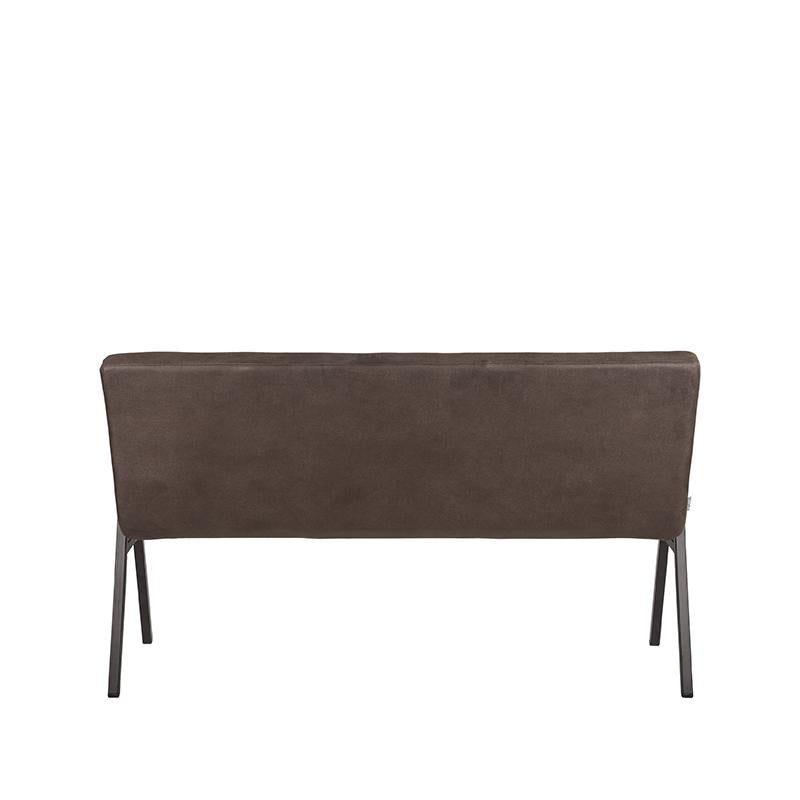 Eetkamerbank Matz - Antraciet - Microvezel - 145 cm