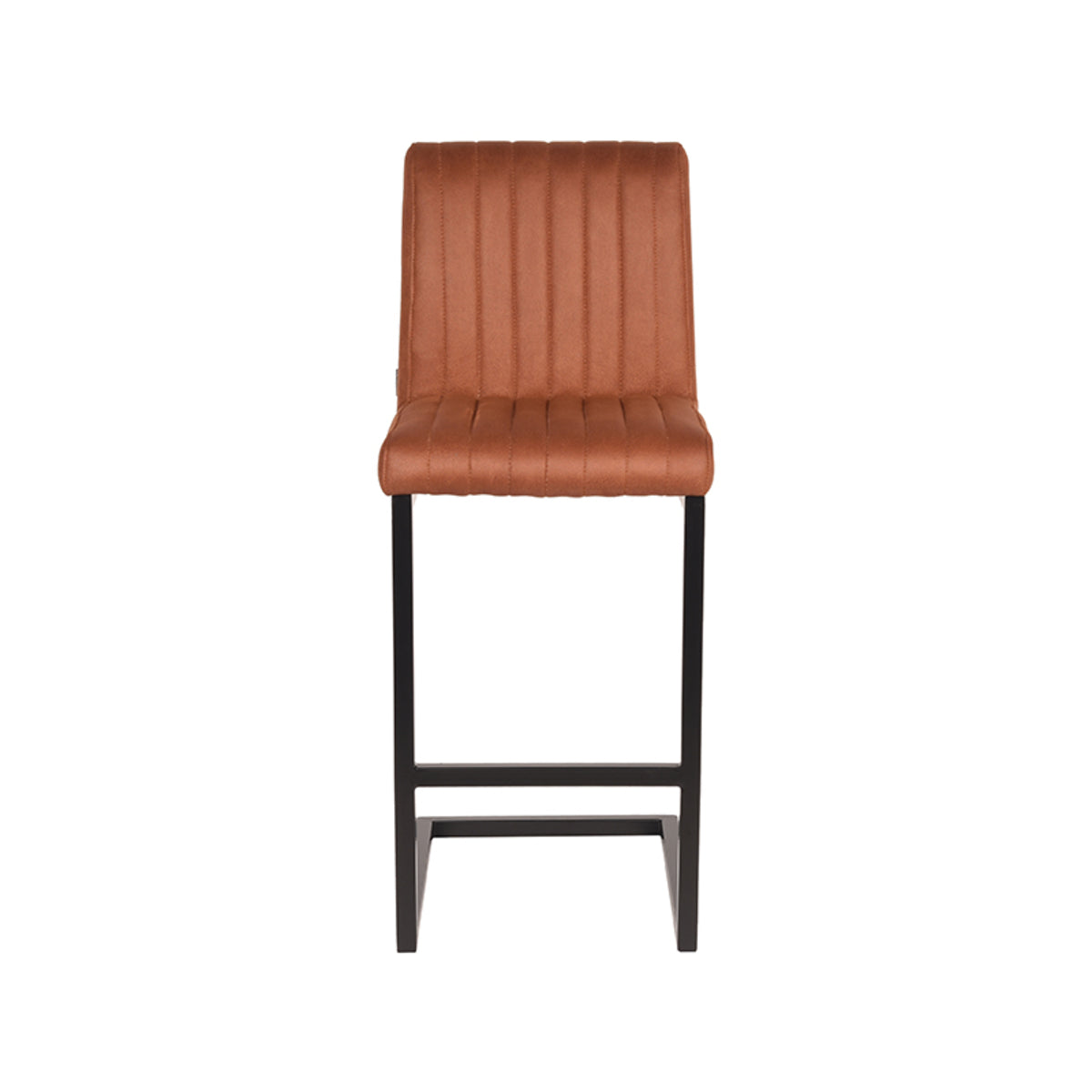 Barkruk Milo - Cognac - Microvezel - Laag
