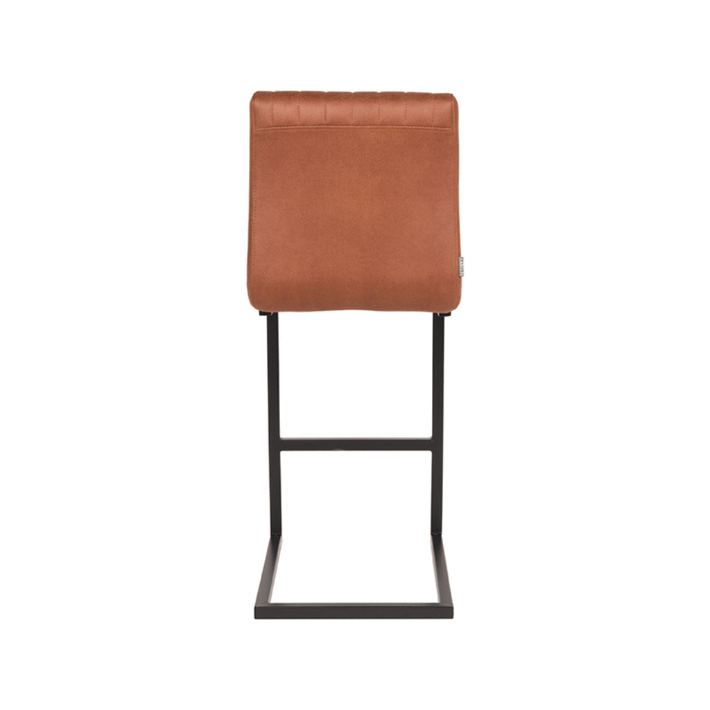 Barkruk Milo - Cognac - Microvezel - Laag