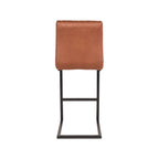 Barkruk Milo - Cognac - Microvezel - Laag