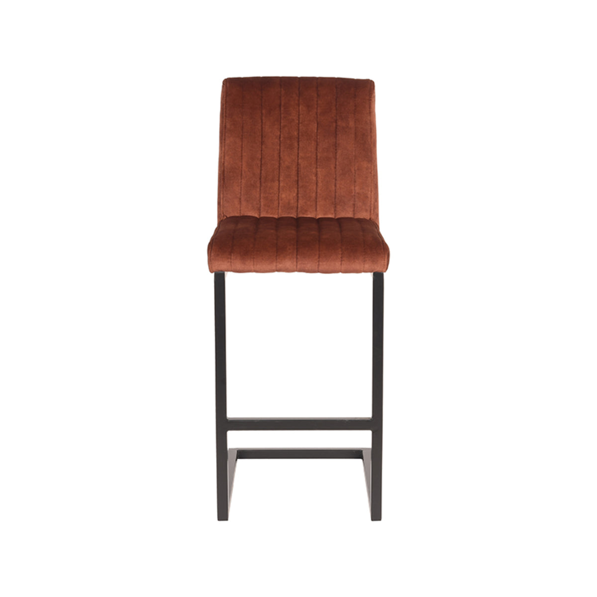 Barkruk Milo - Rust - Velours - Laag