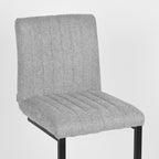 Barkruk Milo - Zinc - Weave - Laag