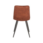 Eetkamerstoel Jelt - Rust - Velours - Zwart Metalen Frame