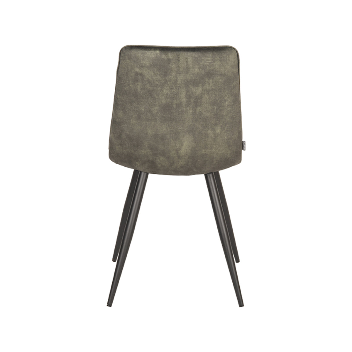Eetkamerstoel Jelt - Hunter - Velours - Zwart Metalen Frame