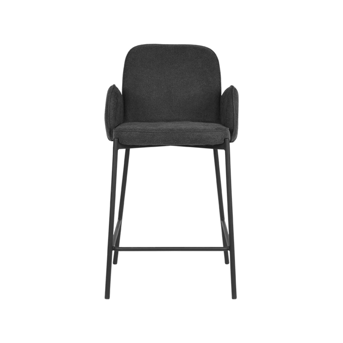 Barkruk Jari - Antraciet - Weave - Laag