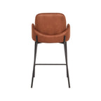Barkruk Jari - Cognac - Microvezel - Laag