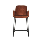 Barkruk Jari - Rust - Velours - Laag