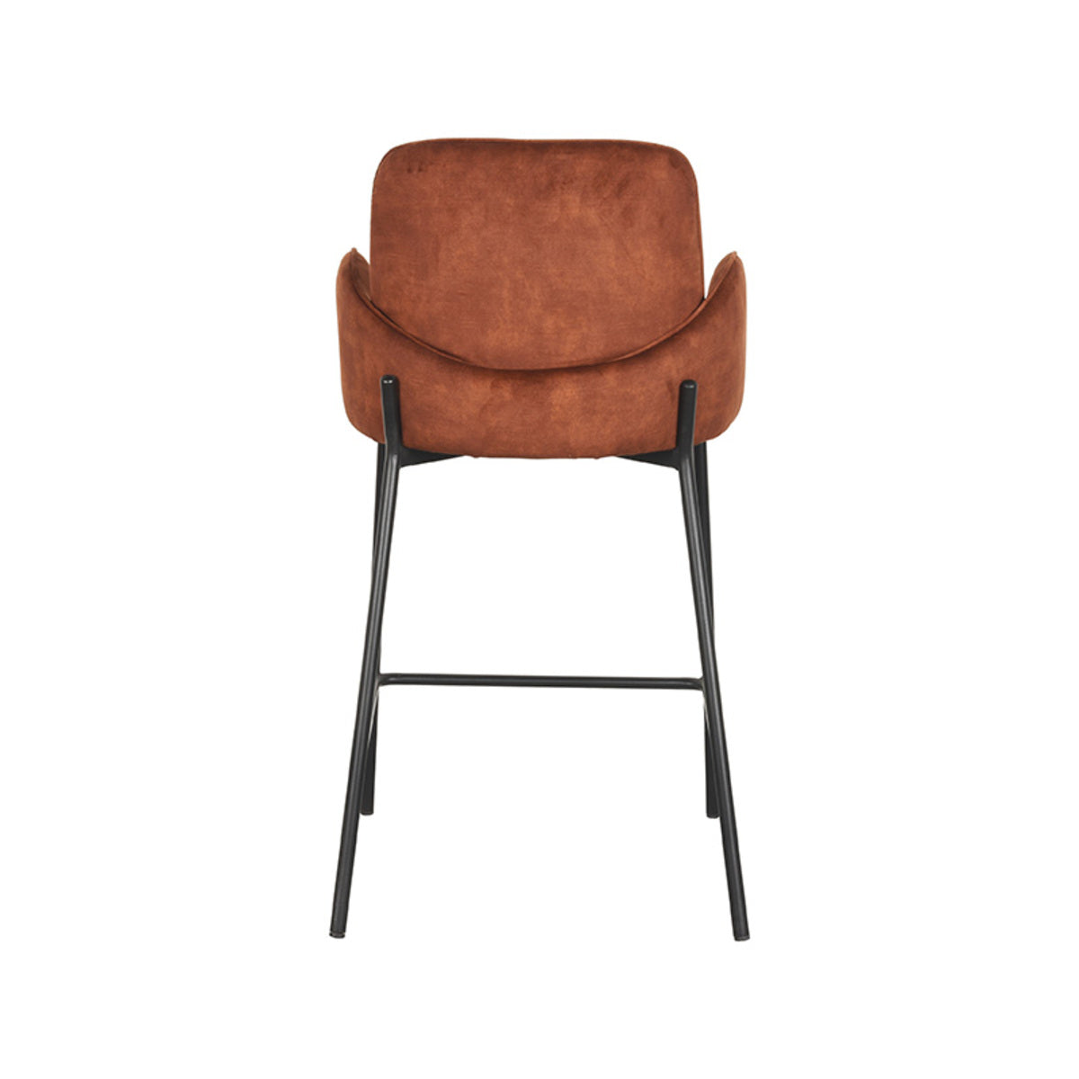 Barkruk Jari - Rust - Velours - Laag