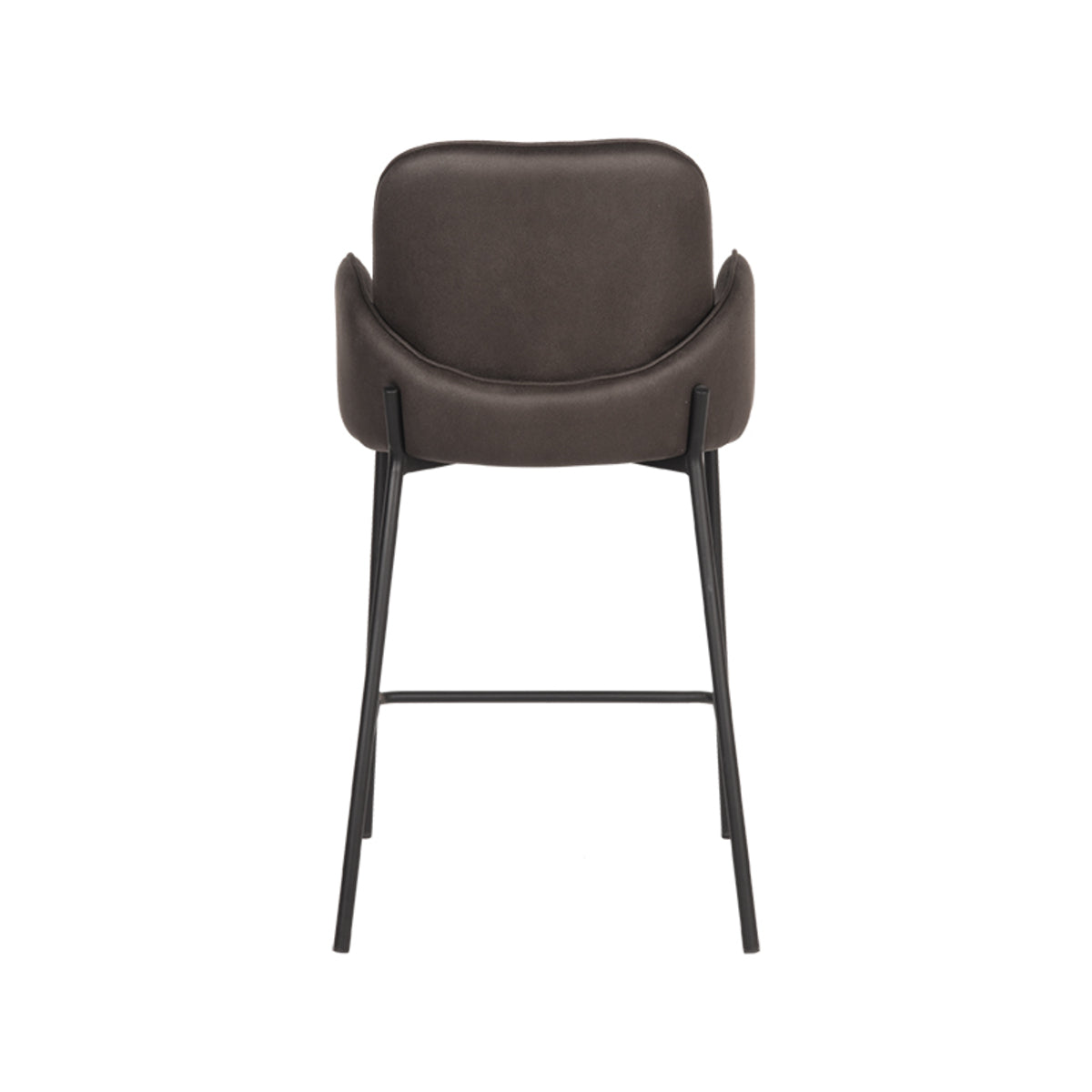 Barkruk Jari - Antraciet - Microvezel - Laag