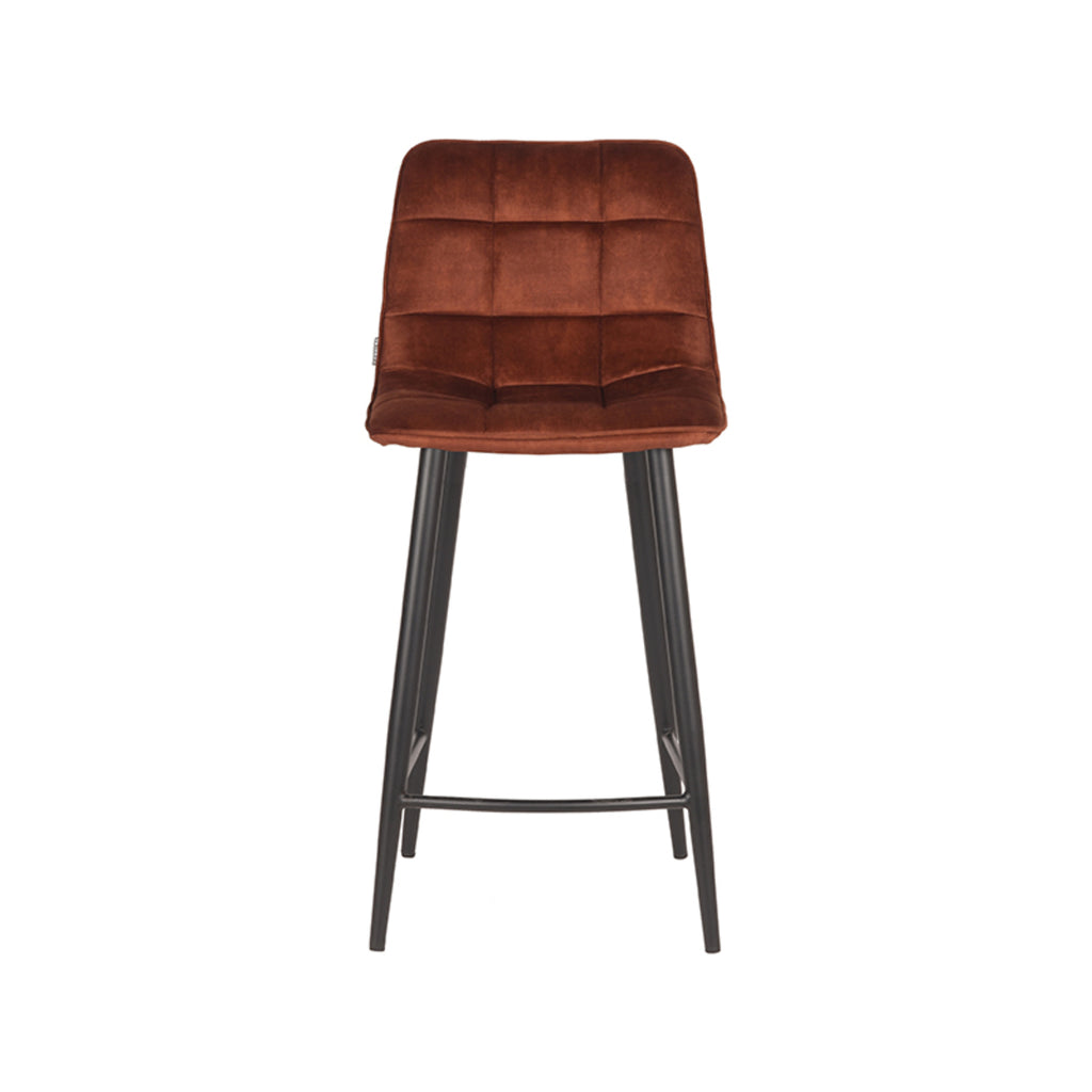 Barkruk Jelt - Rust - Velours - Laag
