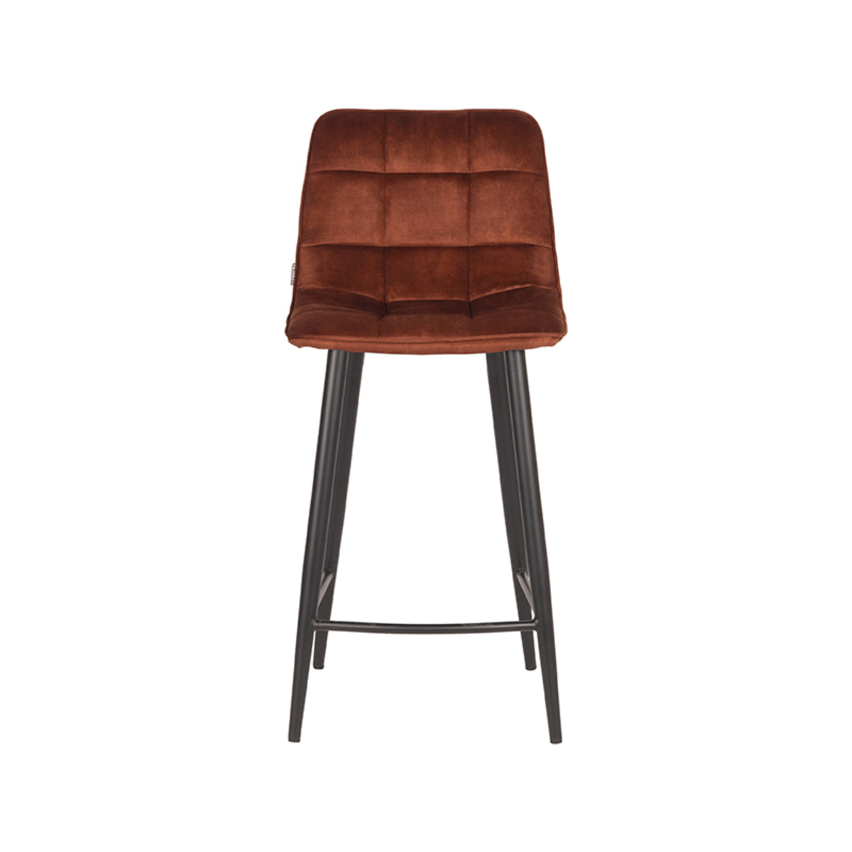 Barkruk Jelt - Rust - Velours - Laag