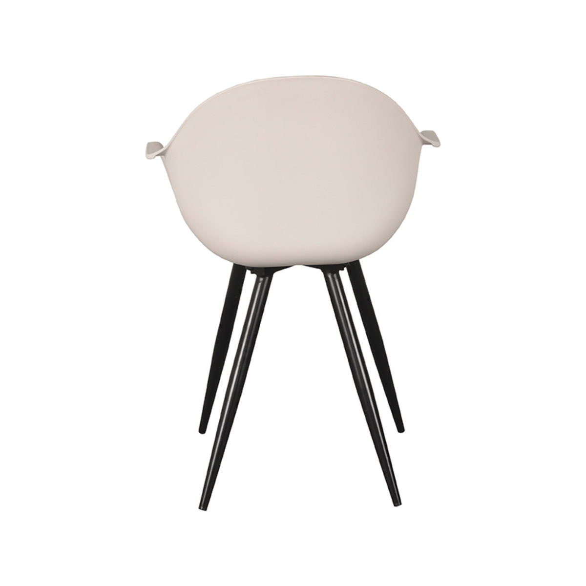 Eetkamerstoel Luca - Zand - PP - Zwart Metalen Frame