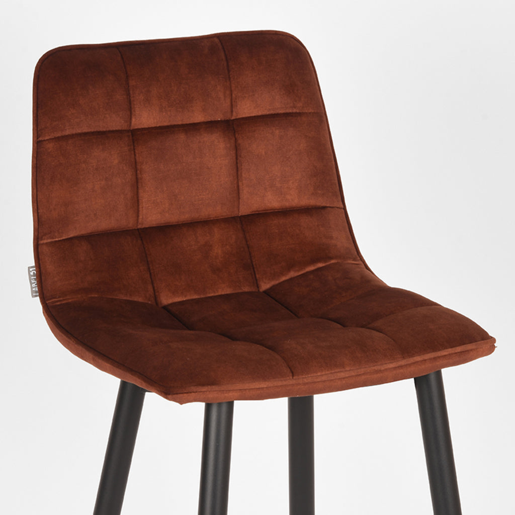 Barkruk Jelt - Rust - Velours - Hoog