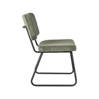 Eetkamerstoel Noah - Forest - Ribcord - Zwart Metalen Frame