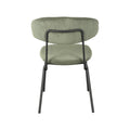 Eetkamerstoel Zack - Forest - Ribcord - Zwart Metalen Frame