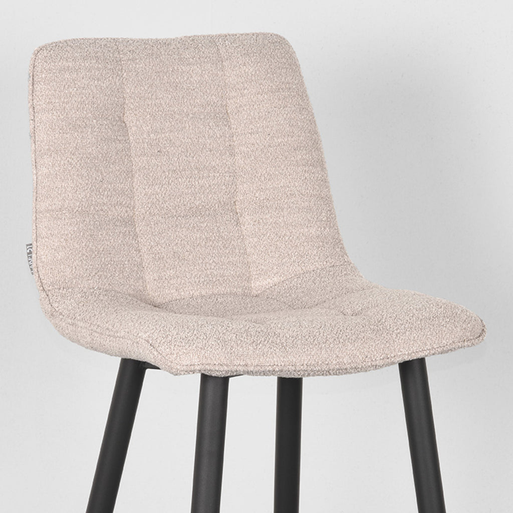 Barkruk Jelt - Naturel - Boucle - Laag