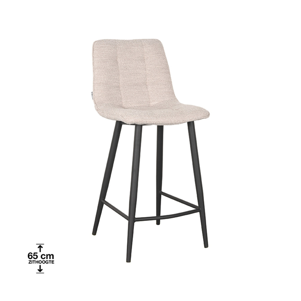 Barkruk Jelt - Naturel - Boucle - Laag