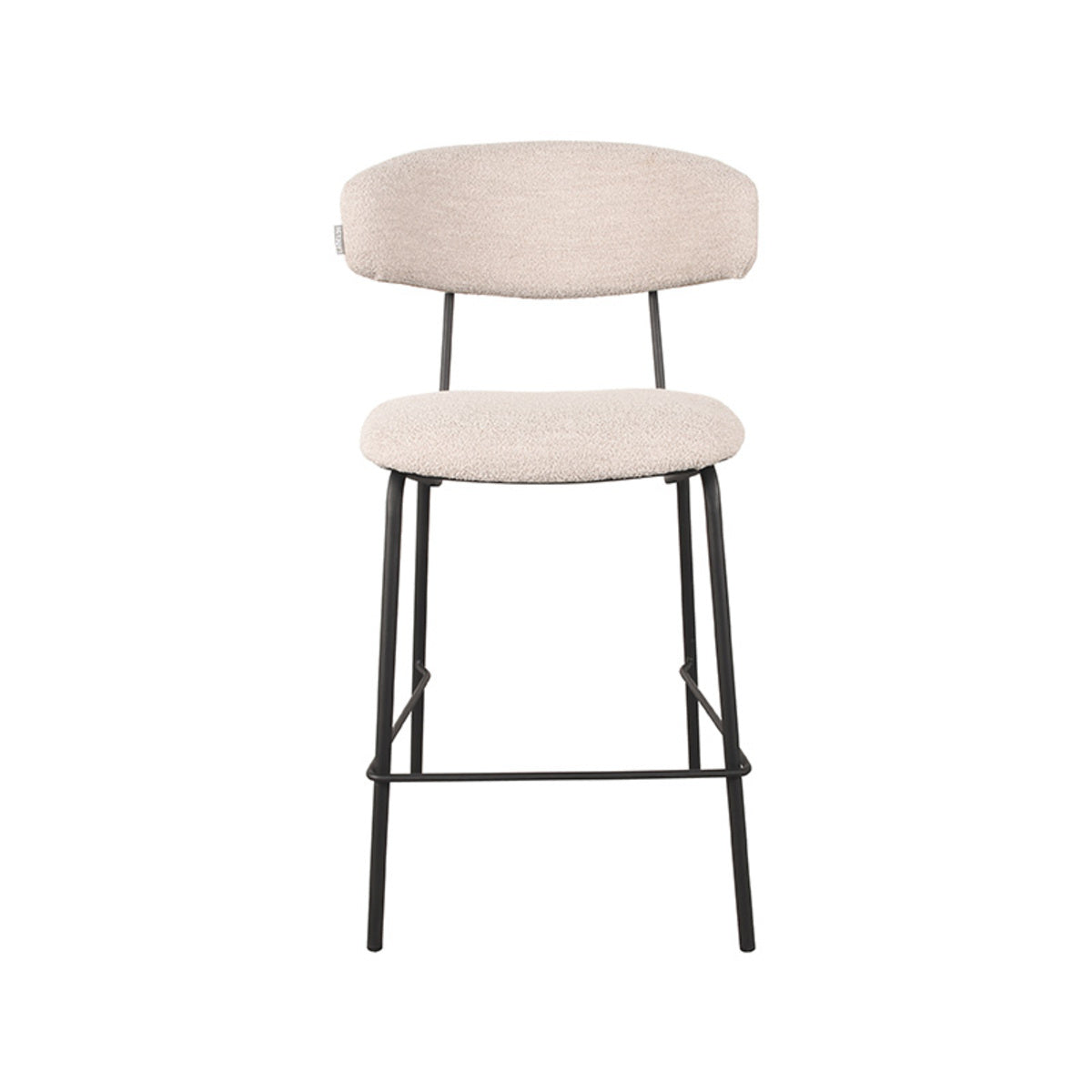 Barkruk Zack - Naturel - Boucle - Laag
