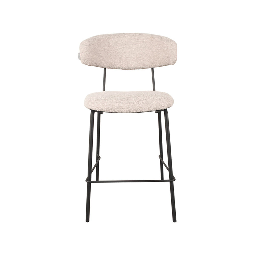 Barkruk Zack - Naturel - Boucle - Laag