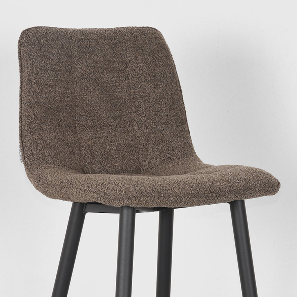 Barkruk Jelt - Bruin - Boucle - Hoog