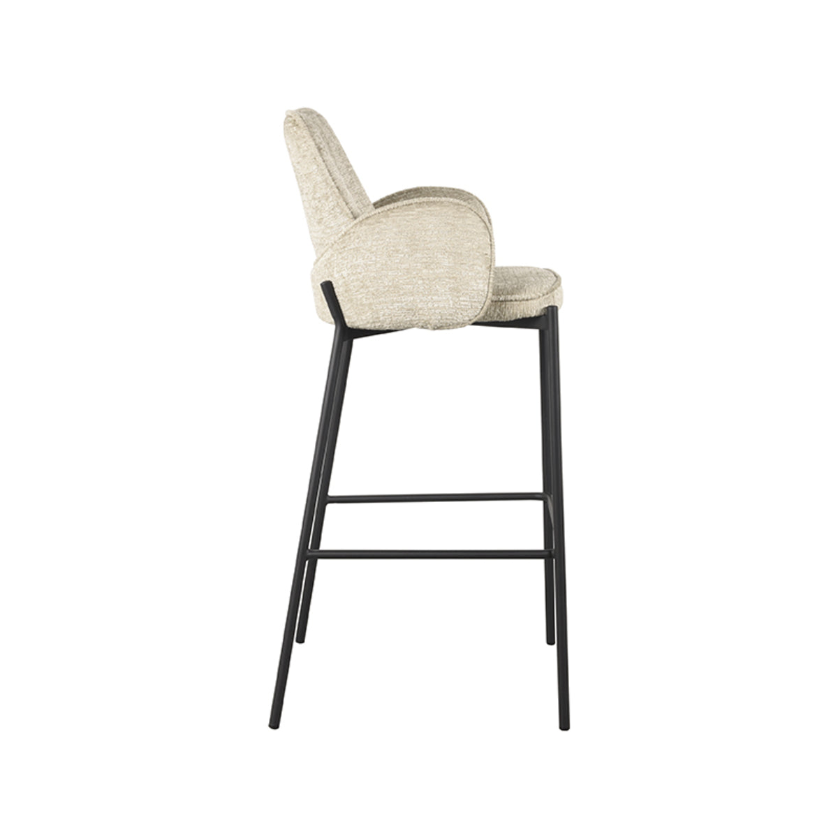 Barkruk Joni - Beige - Elegance - Hoog