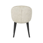 Eetkamerstoel Logan - Beige - Elegance - Zwart Metalen Frame