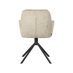 Eetkamerstoel Joy - Beige - Elegance - Zwart Metalen Frame