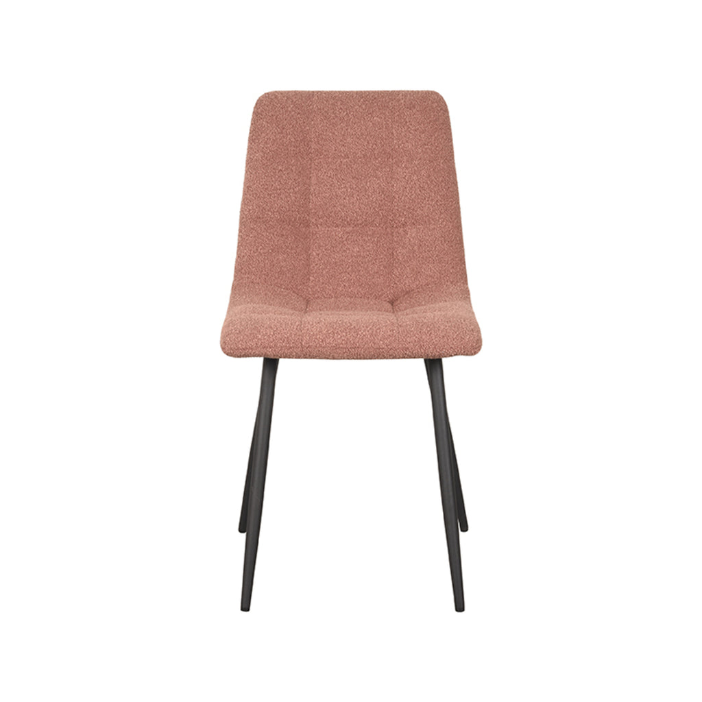 Eetkamerstoel Juul - Terra - Boucle - Zwart Metalen Frame