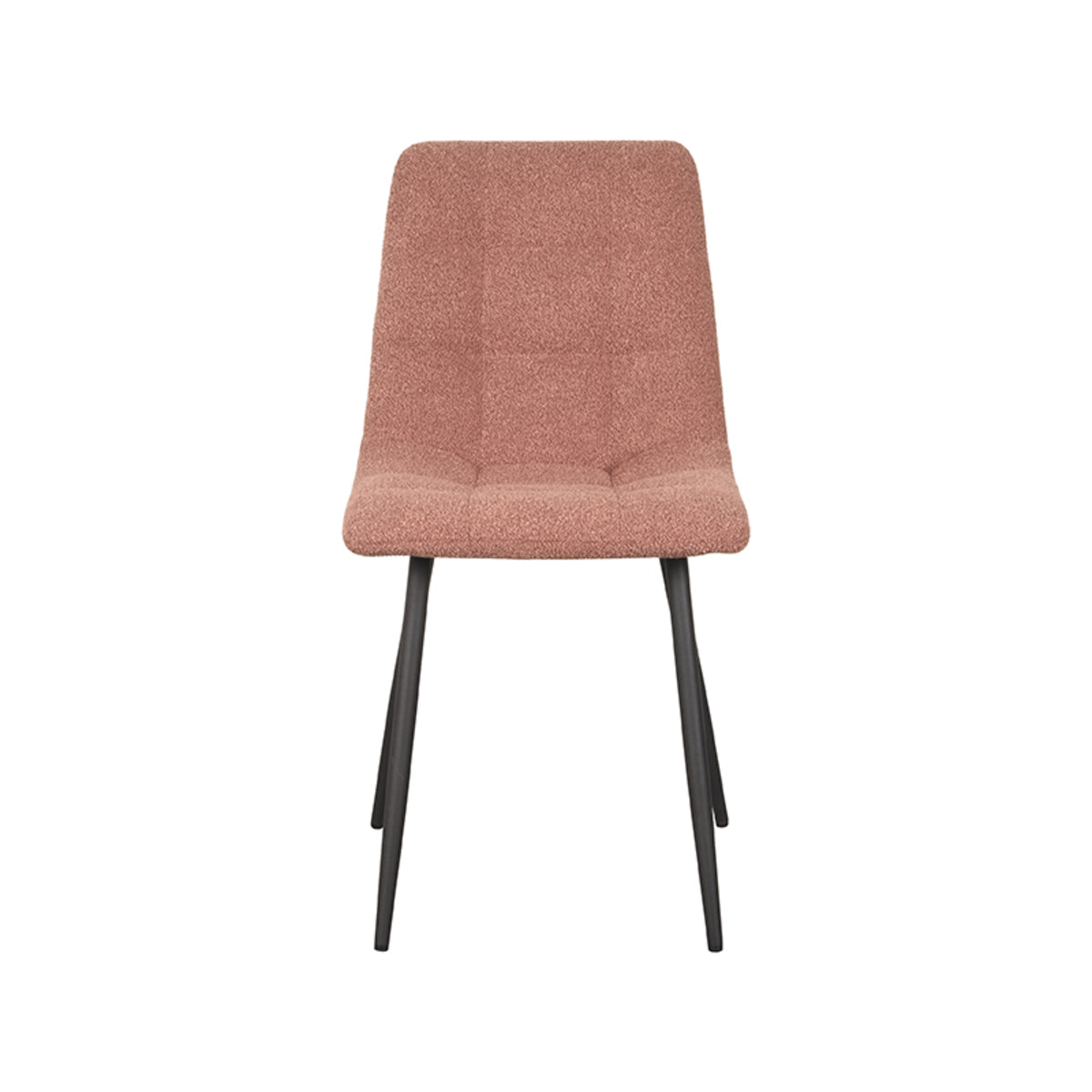 Eetkamerstoel Juul - Terra - Boucle - Zwart Metalen Frame