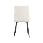 Eetkamerstoel Sam - Champagne - Boucle - Zwart Metalen Frame