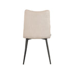 Eetkamerstoel Riv - Naturel - Cato - Zwart Metalen Frame