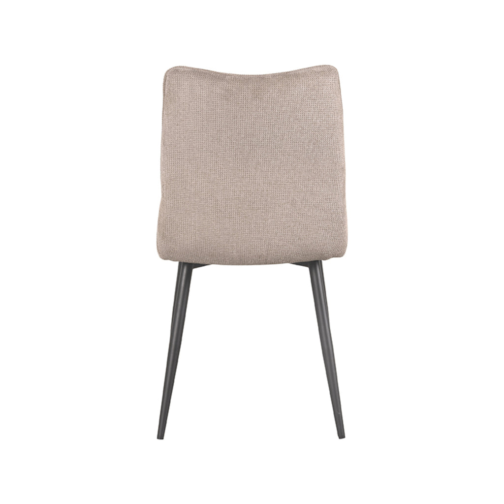 Eetkamerstoel Riv - Clay - Cato - Zwart Metalen Frame
