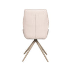 Eetkamerstoel Comfy - Naturel - Boucle - Taupe Metalen Frame