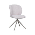 Eetkamerstoel Kimo - Naturel - Boucle - Taupe Metalen Frame