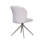 Eetkamerstoel Kimo - Naturel - Boucle - Taupe Metalen Frame
