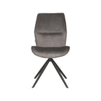 Eetkamerstoel Comfy - Antraciet - Cosmo - Zwart Metalen Frame