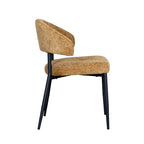 Eetkamerstoel Bliss - Mustard - Elite - Zwart Metalen Frame