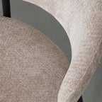 Eetkamerstoel Bliss - Clay - Elite - Zwart Metalen Frame
