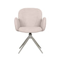Eetkamerstoel Kimball - Naturel - Boucle - Taupe Metalen Frame