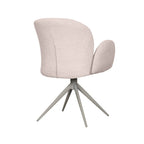 Eetkamerstoel Kimball - Naturel - Boucle - Taupe Metalen Frame