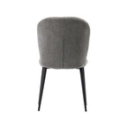 Eetkamerstoel Vino - Stone - Elite - Zwart Metalen Frame