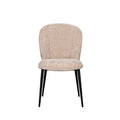 Eetkamerstoel Vino - Clay - Elite - Zwart Metalen Frame