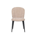 Eetkamerstoel Vino - Clay - Elite - Zwart Metalen Frame
