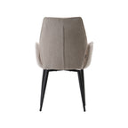 Eetkamerstoel Morris - Naturel - Elite - Zwart Metalen Frame