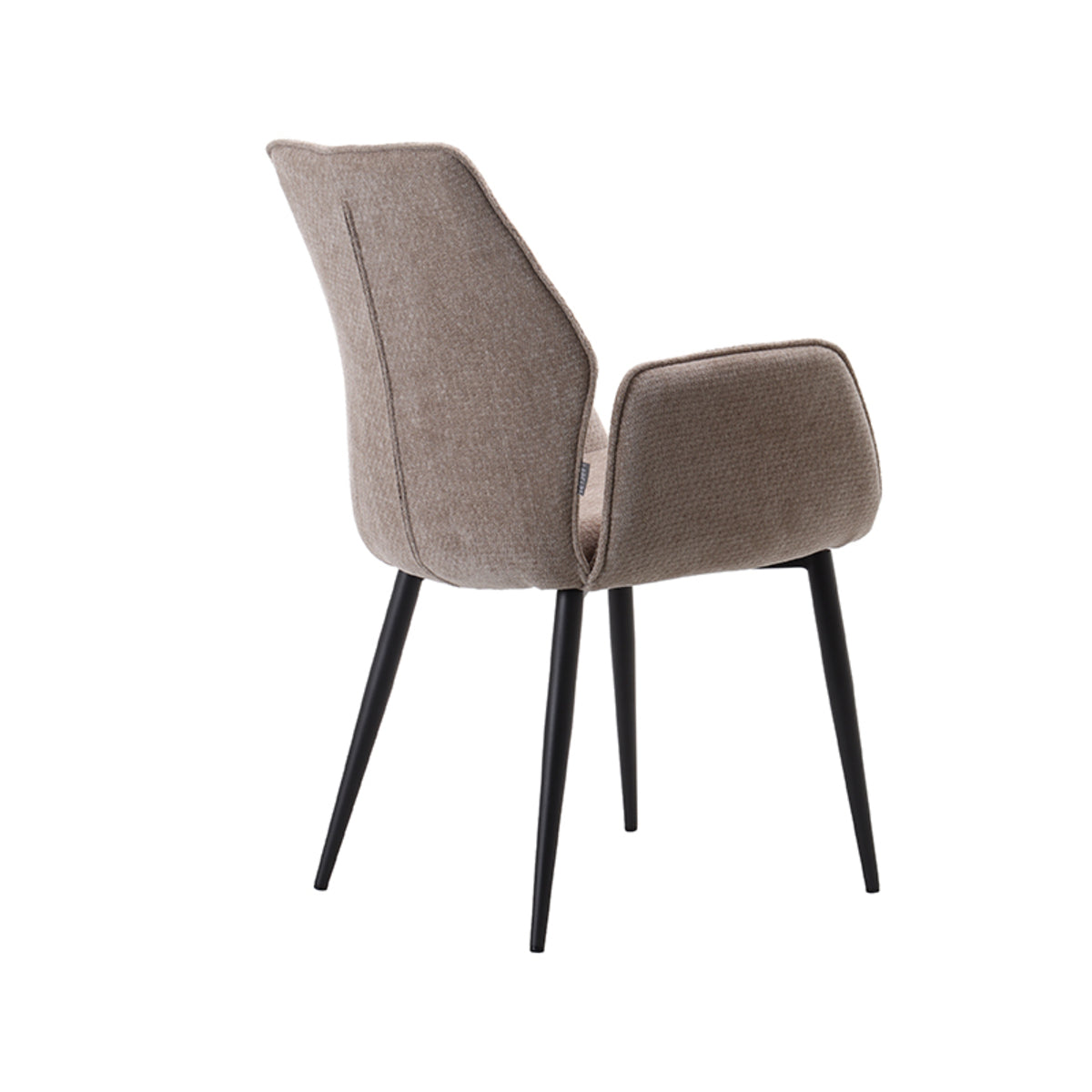 Eetkamerstoel Morris - Clay - Elite - Zwart Metalen Frame