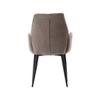 Eetkamerstoel Morris - Clay - Elite - Zwart Metalen Frame